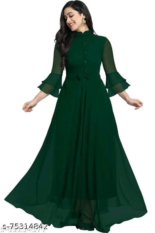 V Neck Anarkali Kurti 